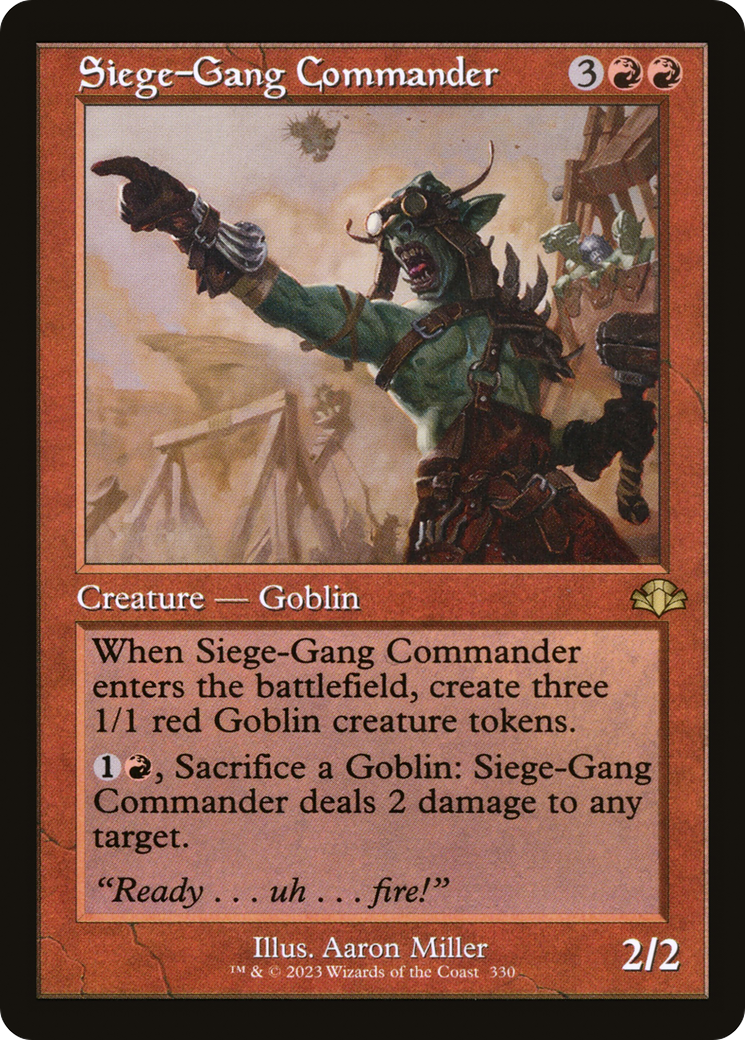 Siege-Gang Commander (Retro) [Dominaria Remastered] | Total Play