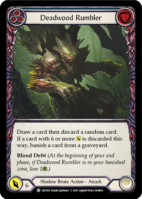 Deadwood Rumbler (Blue) [LEV020] (Monarch Levia Blitz Deck) | Total Play