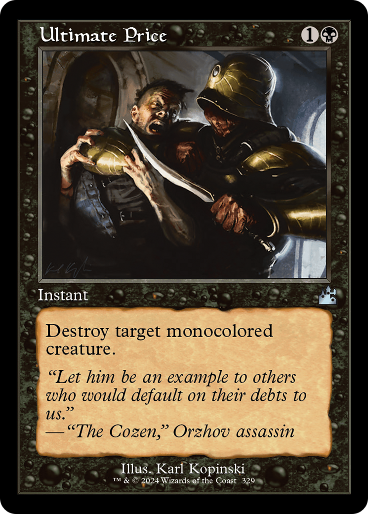 Ultimate Price (Retro Frame) [Ravnica Remastered] | Total Play