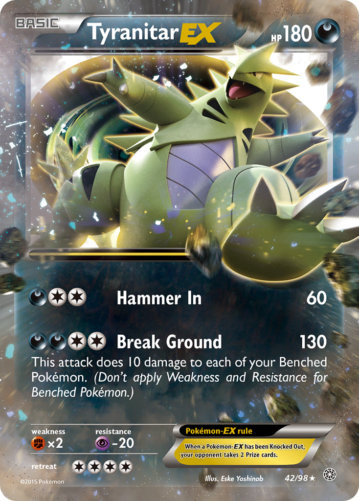 Tyranitar EX (42/98) [XY: Ancient Origins] | Total Play