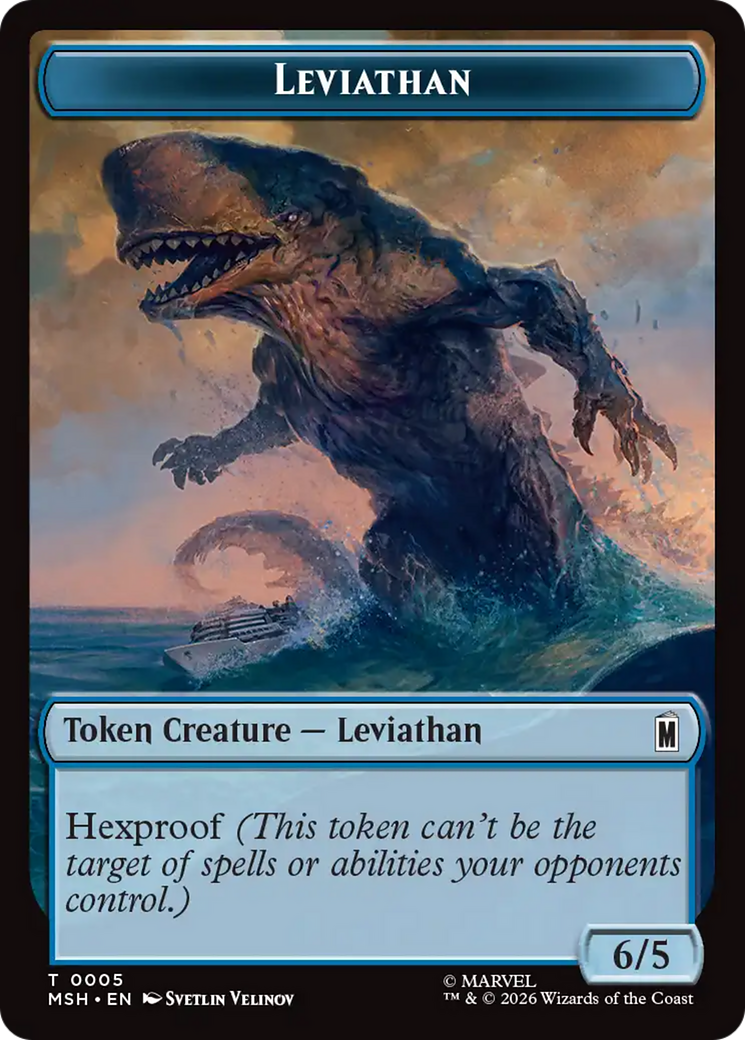 Leviathan // Food Double-Sided Token [Marvel Super Heroes Tokens] | Total Play