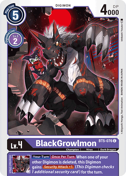 BlackGrowlmon [BT5-076] [Battle of Omni] | Total Play