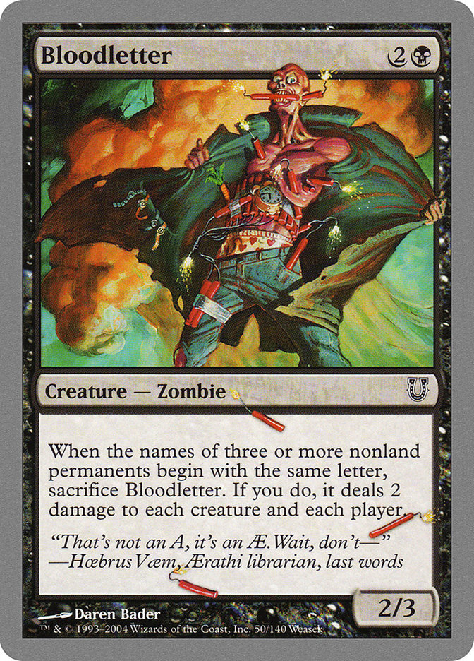 Bloodletter [Unhinged] | Total Play