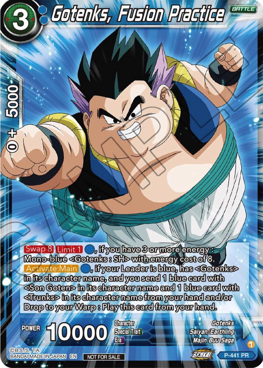 Gotenks, Fusion Practice (Zenkai Series Tournament Pack Vol.2) (P-441) [Tournament Promotion Cards] | Total Play