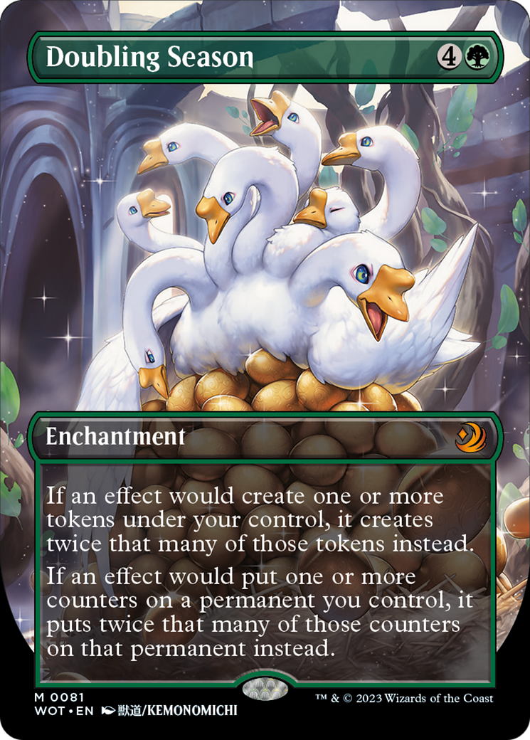 Doubling Season (Anime Borderless) [Wilds of Eldraine: Enchanting Tales] | Total Play