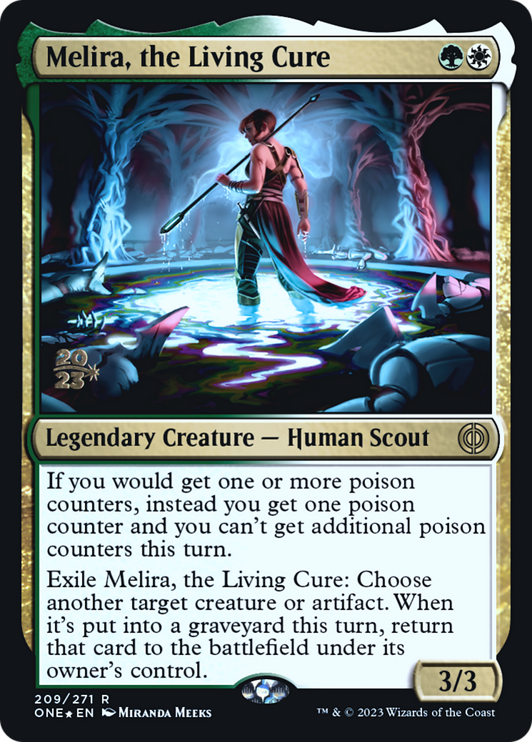 Melira, the Living Cure [Phyrexia: All Will Be One Prerelease Promos] | Total Play