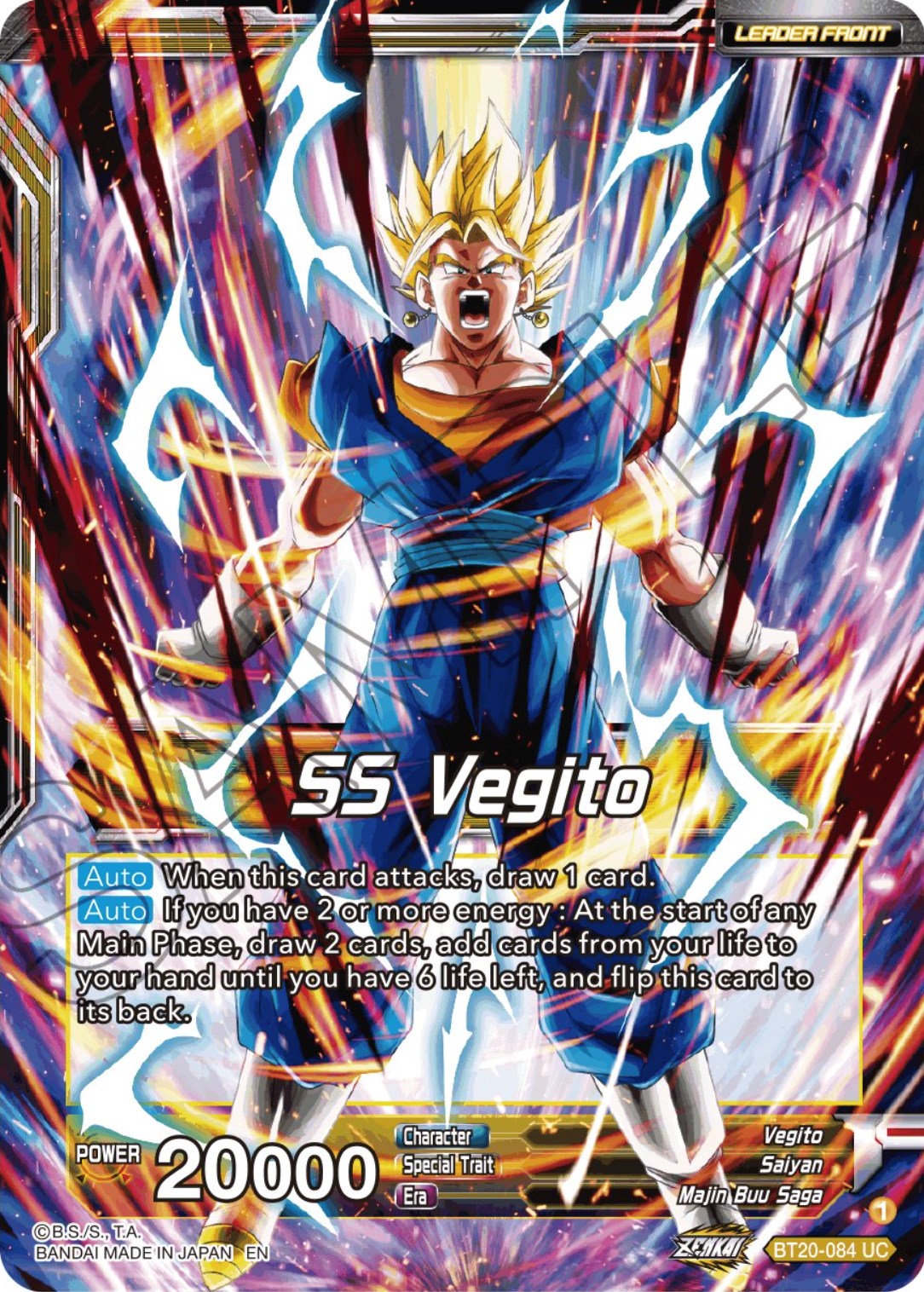 SS Vegito // Son Goku & Vegeta, Path to Victory (BT20-084) [Power Absorbed Prerelease Promos] | Total Play