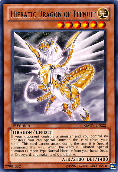 Hieratic Dragon of Tefnuit [GAOV-EN022] Rare | Total Play
