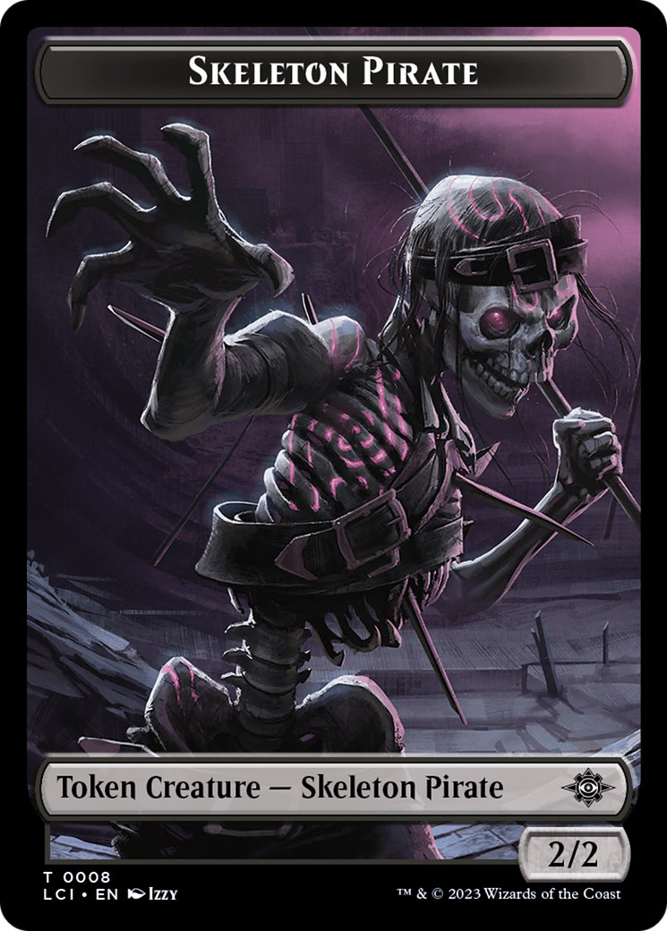 Gnome // Skeleton Pirate Double-Sided Token [The Lost Caverns of Ixalan Tokens] | Total Play