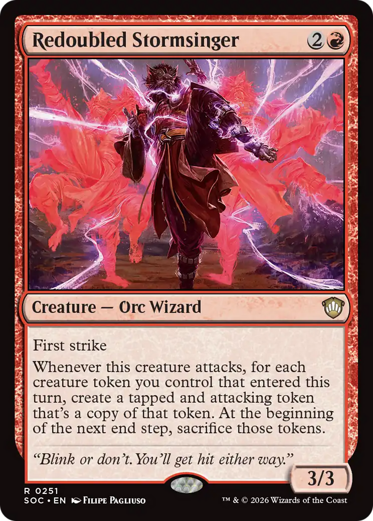 Redoubled Stormsinger [Secrets of Strixhaven Commander] | Total Play