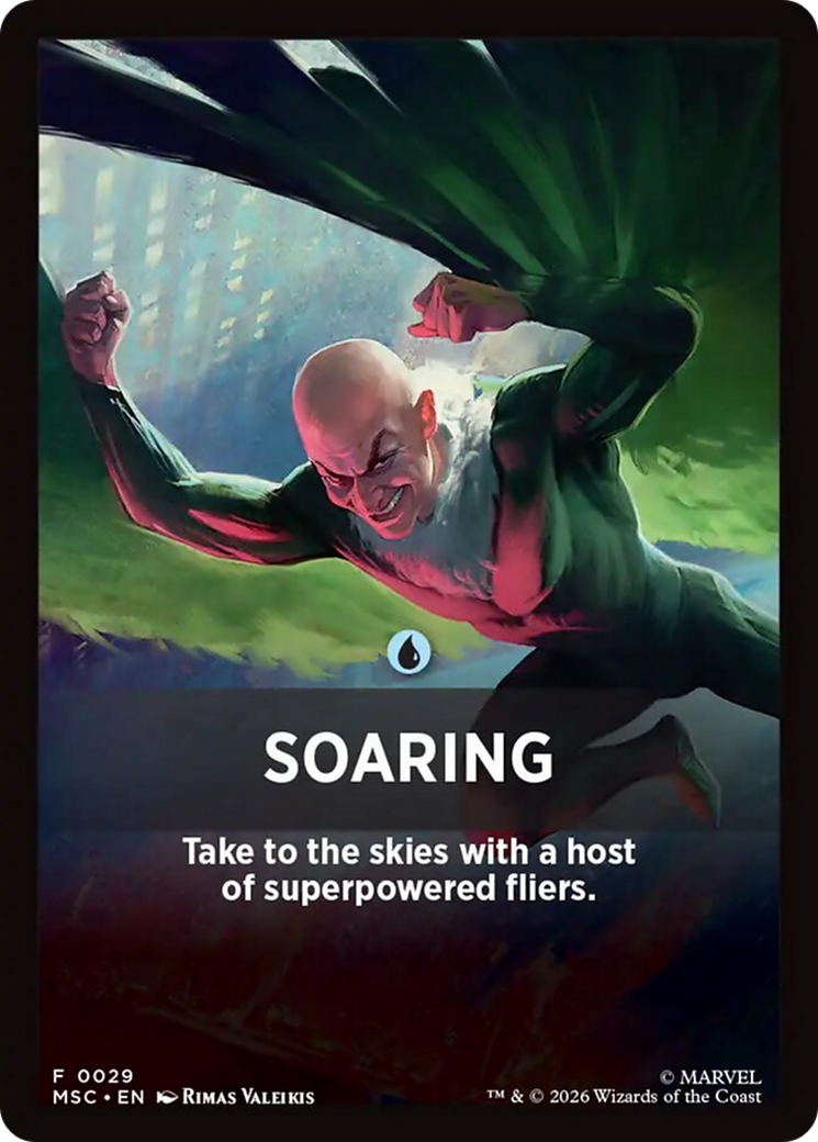 Soaring Theme Card [Marvel Super Heroes Commander] | Total Play
