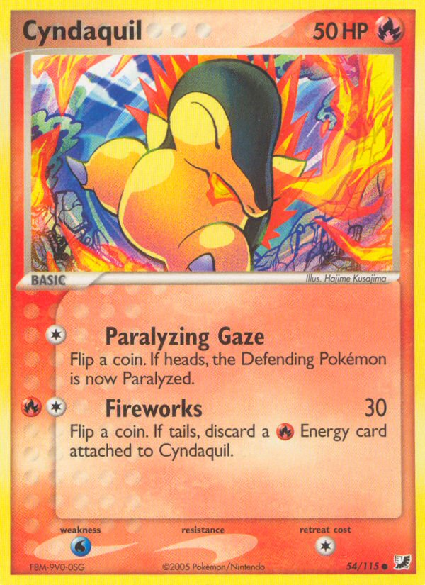 Cyndaquil (54/115) [EX: Unseen Forces] | Total Play