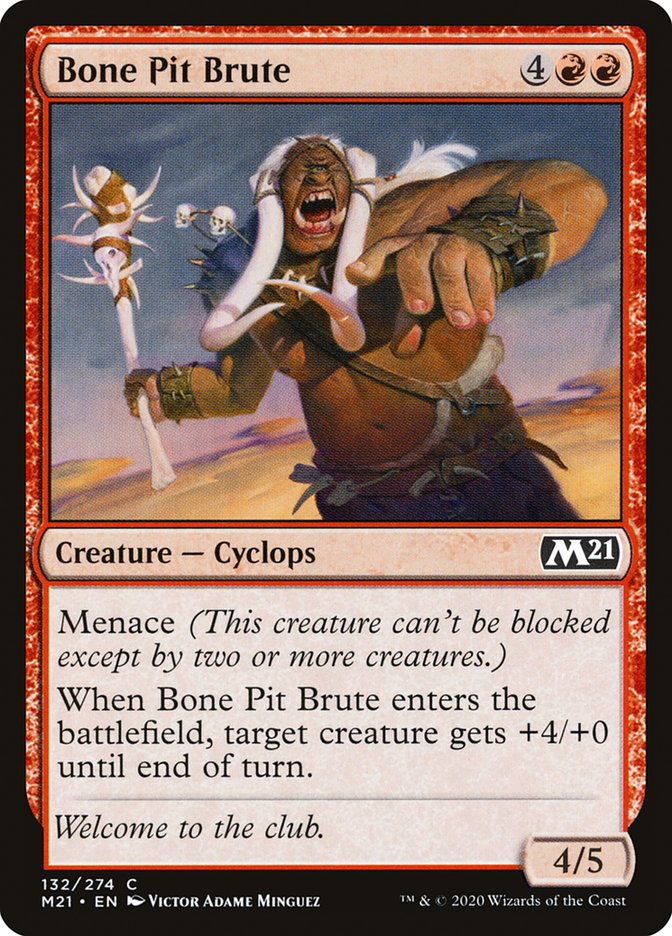 Bone Pit Brute [Core Set 2021] | Total Play