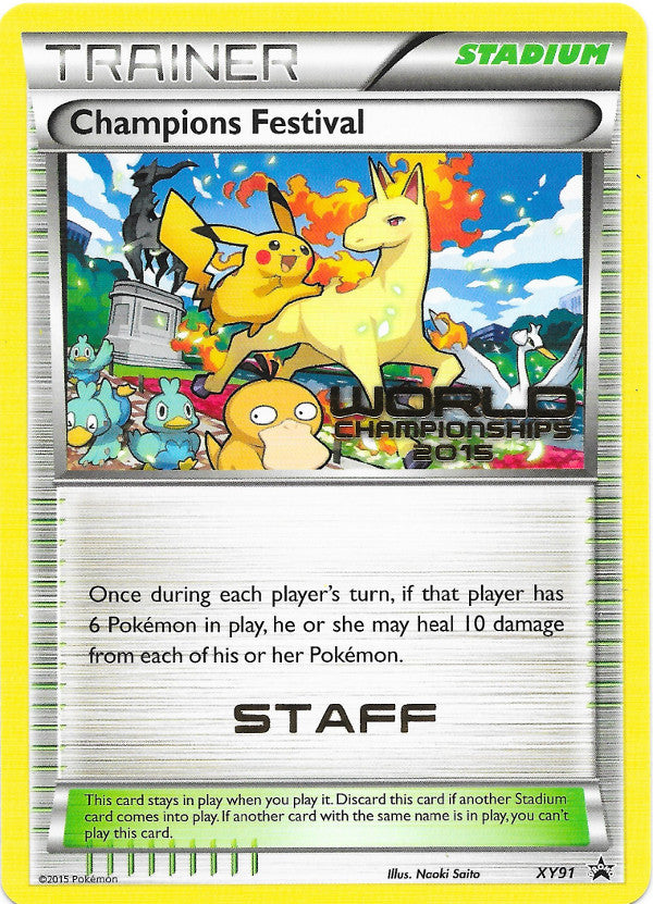 Champions Festival (XY91) (2015 Quarter Finalist) [XY: Black Star Promos] | Total Play