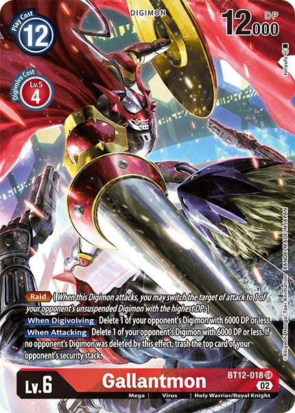 Gallantmon [BT12-018] (Alternate Art) [Across Time] | Total Play