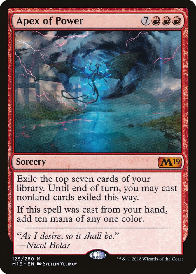 Apex of Power [Core Set 2019] | Total Play