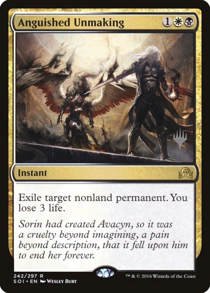 Anguished Unmaking (Promo Pack) [Shadows over Innistrad Promos] | Total Play