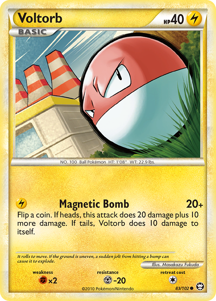 Voltorb (83/102) [HeartGold & SoulSilver: Triumphant] | Total Play