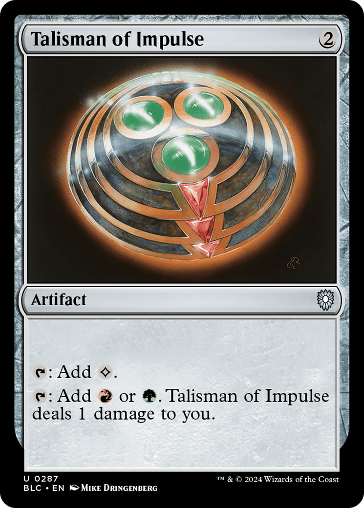 Talisman of Impulse [Bloomburrow Commander] | Total Play