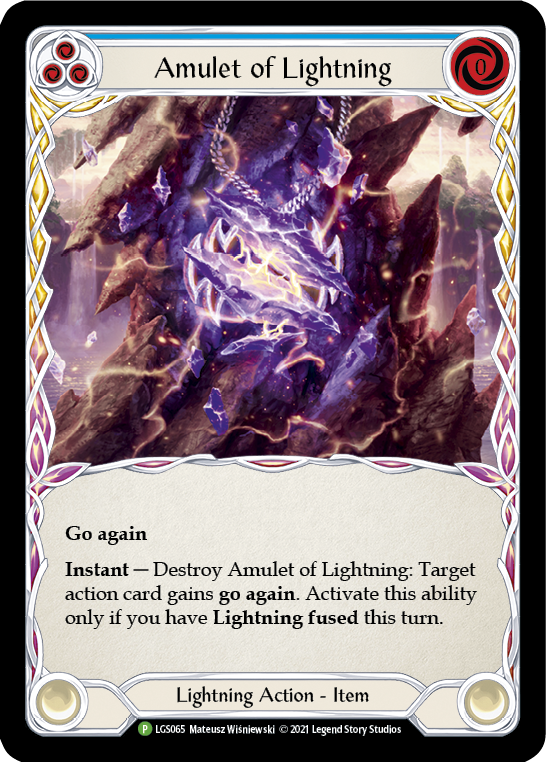 Amulet of Lightning [LGS065] (Promo)  Cold Foil | Total Play