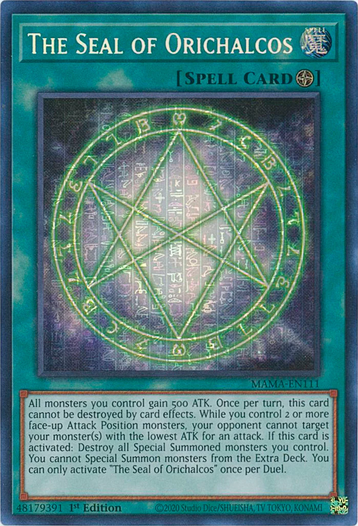 The Seal of Orichalcos [MAMA-EN111] Ultra Pharaoh's Rare | Total Play