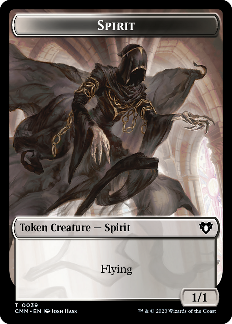 Spirit Token (39) [Commander Masters Tokens] | Total Play