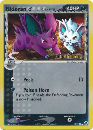 Nidoran (57/101) (Male) (Delta Species) (Stamped) [EX: Dragon Frontiers] | Total Play