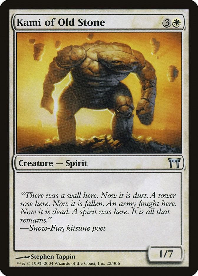 Kami of Old Stone [Champions of Kamigawa] | Total Play