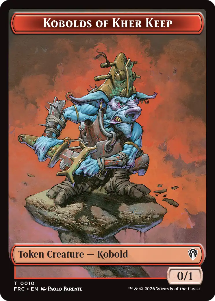 Kobolds of Kher Keep // Map Double-Sided Token [Reality Fracture Commander Tokens] | Total Play