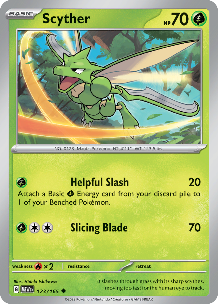 Scyther (123/165) [Scarlet & Violet 151] | Total Play