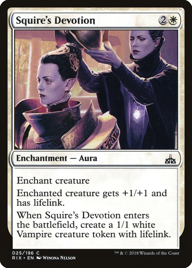 Squire's Devotion [Rivals of Ixalan] | Total Play