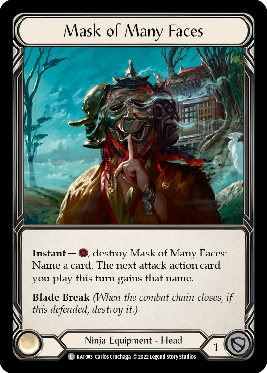 Mask of Many Faces [KAT003] (Outsiders Katsu Blitz Deck) | Total Play
