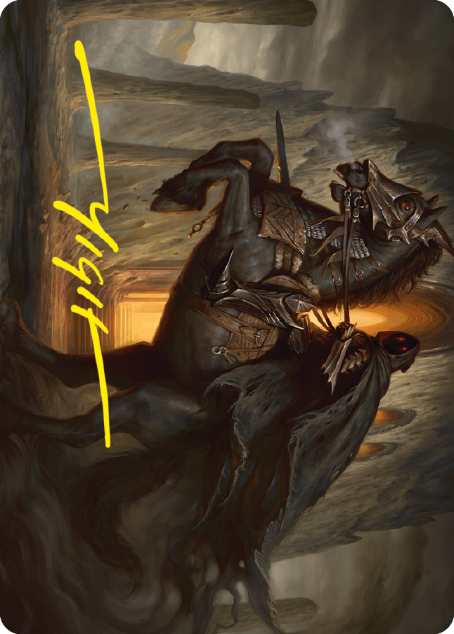 Nazgul Art Card (Gold-Stamped Signature) [The Lord of the Rings: Tales of Middle-earth Art Series] | Total Play