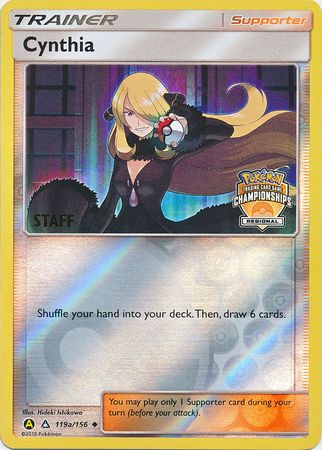 Cynthia (119a/156) (Regional Championship Promo Staff) [Sun & Moon: Ultra Prism] | Total Play