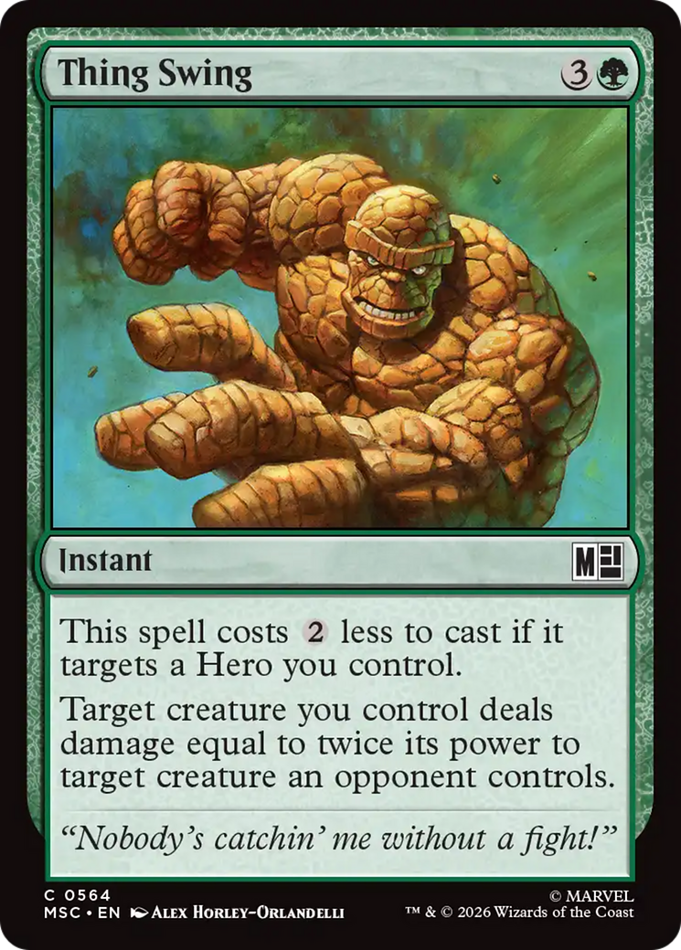 Thing Swing [Marvel Super Heroes Commander] | Total Play