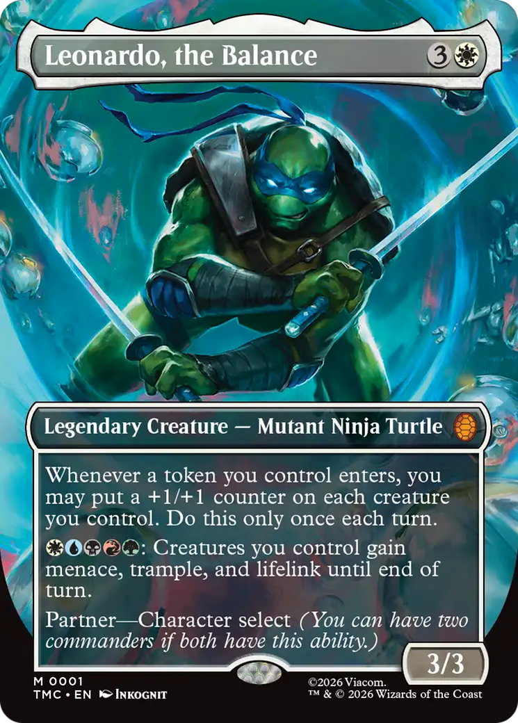 Leonardo, the Balance (Borderless) [Teenage Mutant Ninja Turtles Commander] | Total Play