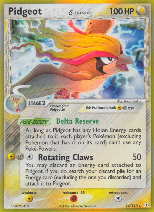Pidgeot (14/110) (Delta Species) [EX: Holon Phantoms] | Total Play