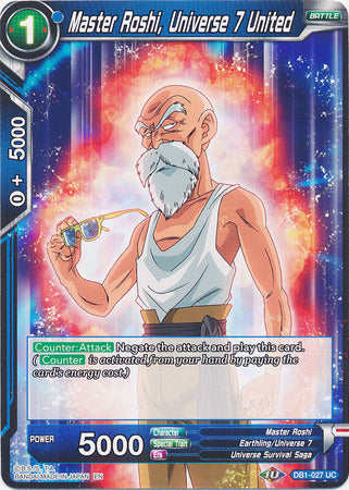 Master Roshi, Universe 7 United (DB1-027) [Dragon Brawl] | Total Play