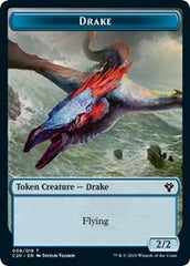 Drake // Goblin Warrior Double-Sided Token [Commander 2020 Tokens] | Total Play