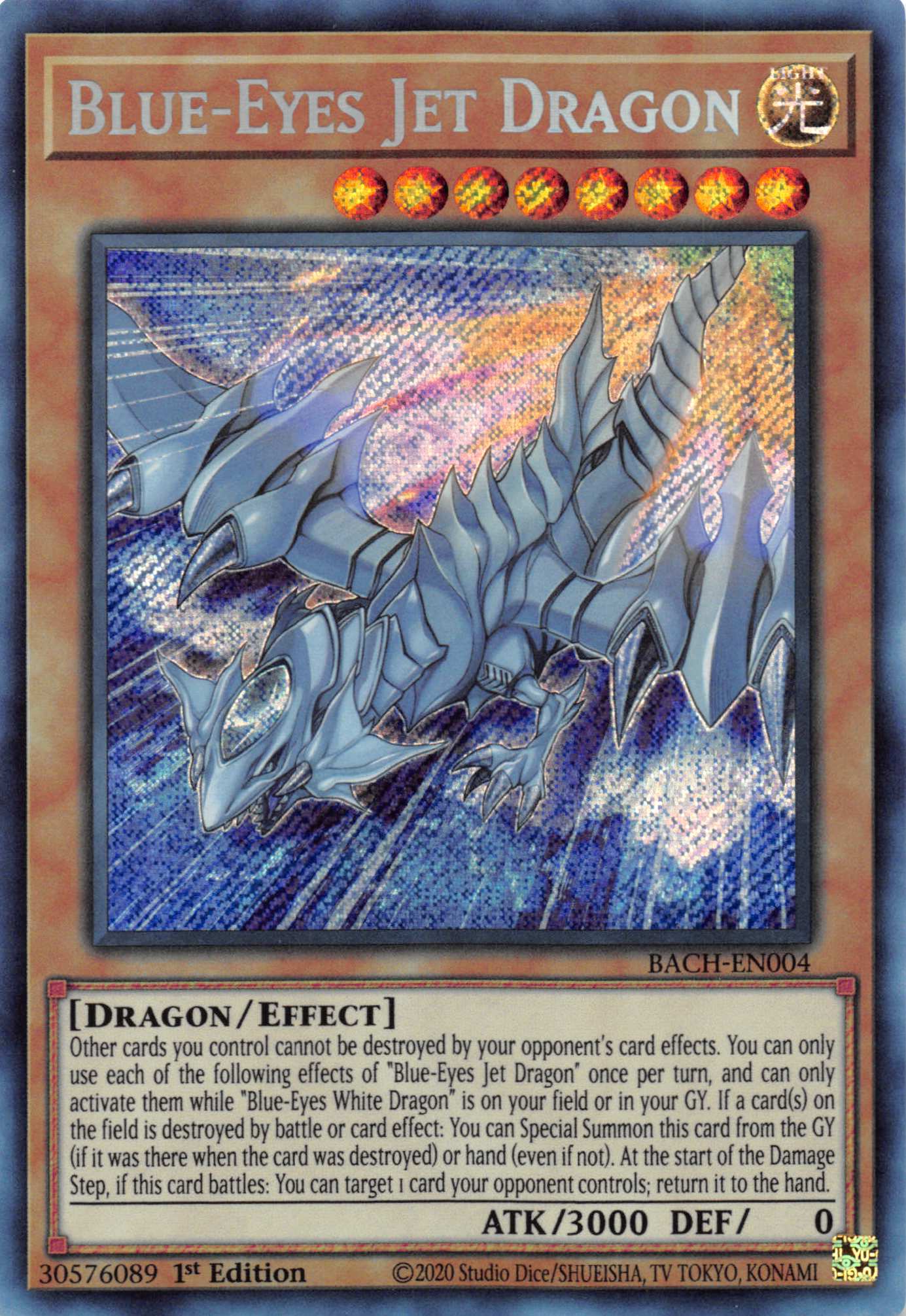 Blue-Eyes Jet Dragon [BACH-EN004] Secret Rare | Total Play