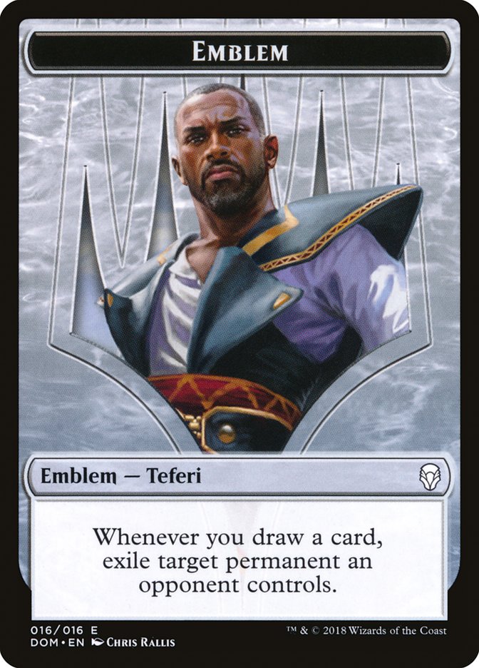 Teferi, Hero of Dominaria Emblem [Dominaria Tokens] | Total Play
