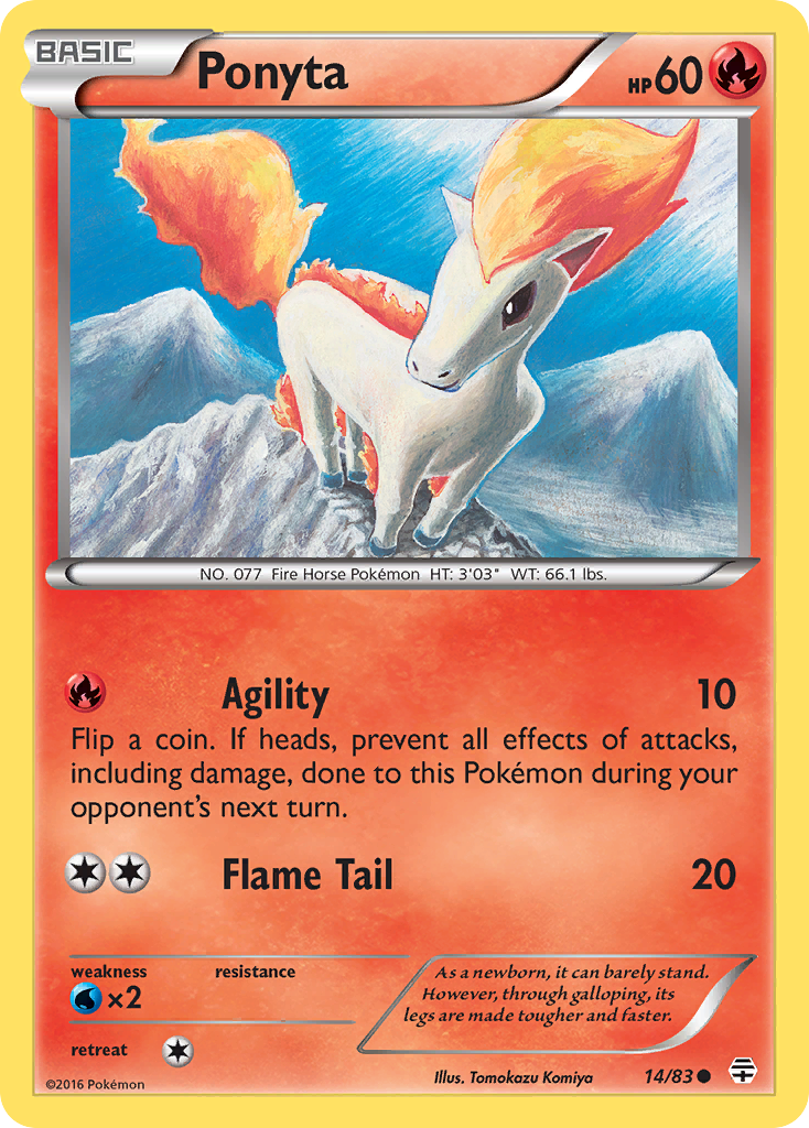 Ponyta (14/83) [XY: Generations] | Total Play
