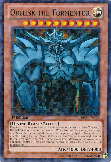 Obelisk the Tormentor [BP02-EN125] Mosaic Rare | Total Play