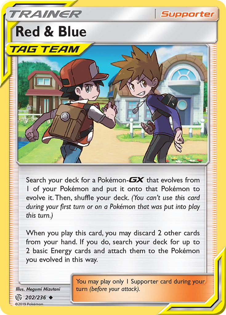 Red & Blue (202/236) [Sun & Moon: Cosmic Eclipse] | Total Play