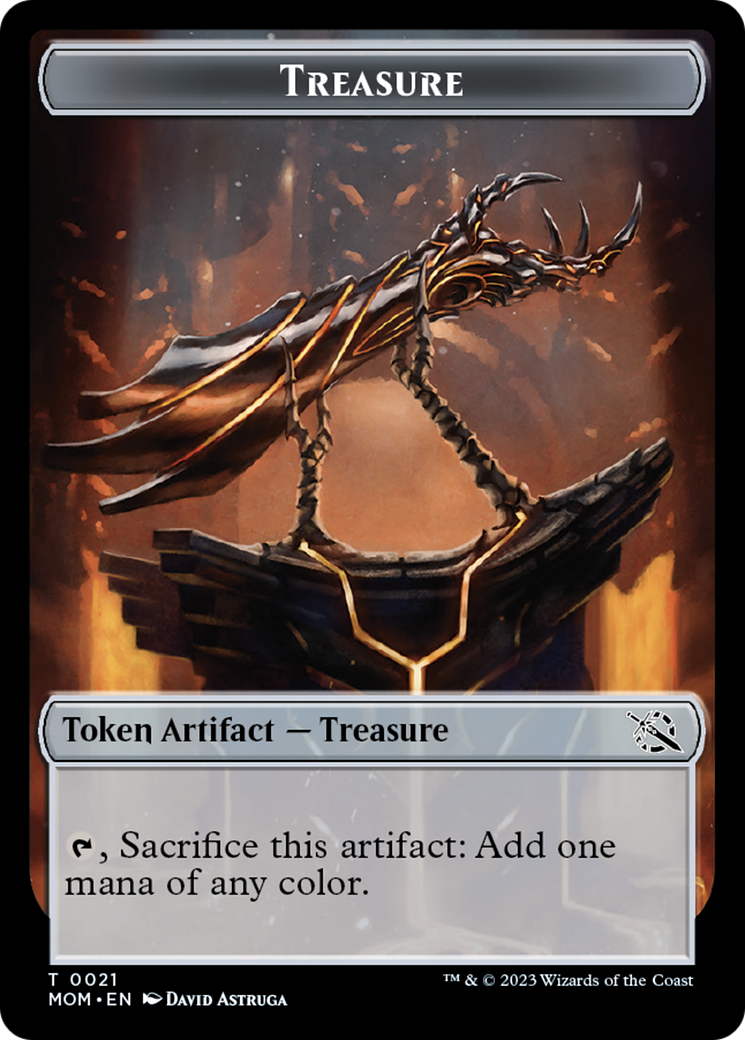 Treasure (21) // Phyrexian Hydra (11) Double-Sided Token [March of the Machine Tokens] | Total Play