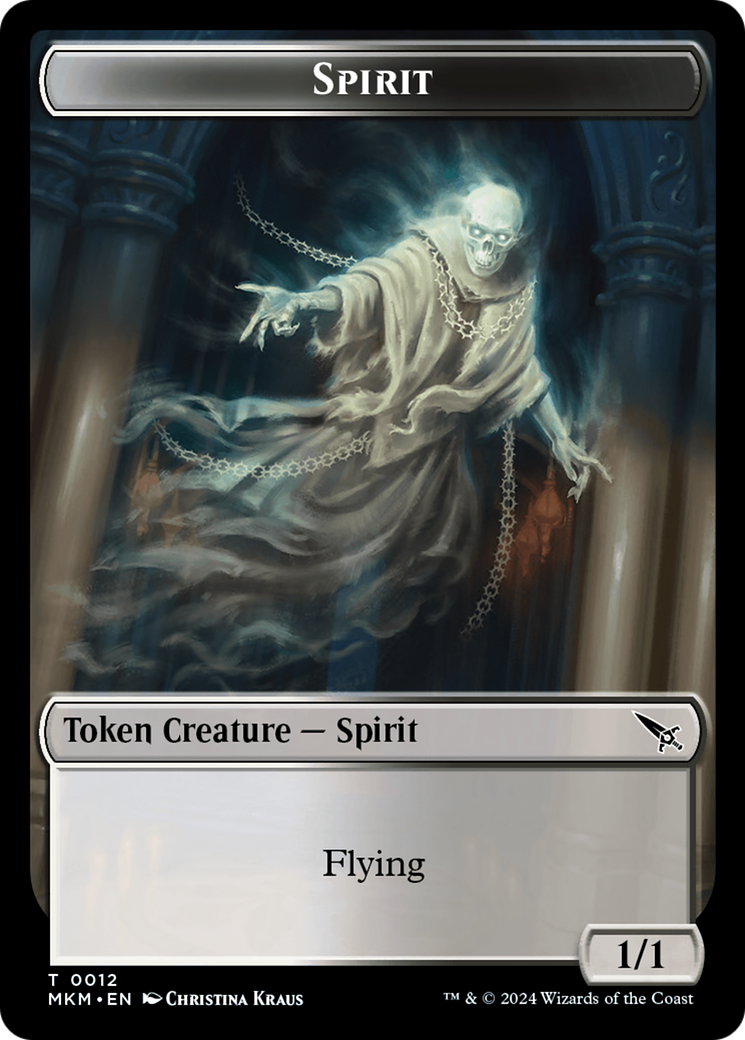 Spirit Token [Murders at Karlov Manor Tokens] | Total Play