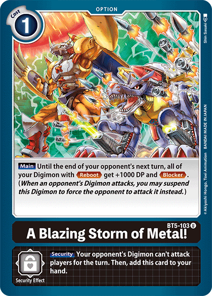 A Blazing Storm of Metal! [BT5-103] [Battle of Omni] | Total Play