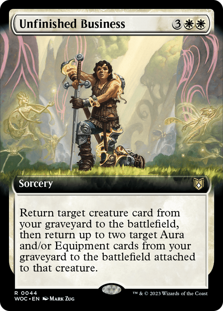 Unfinished Business (Extended Art) [Wilds of Eldraine Commander] | Total Play