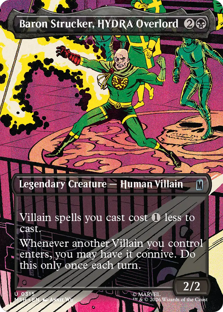 Baron Strucker, HYDRA Overlord (Borderless) (0315) [Marvel Super Heroes] | Total Play