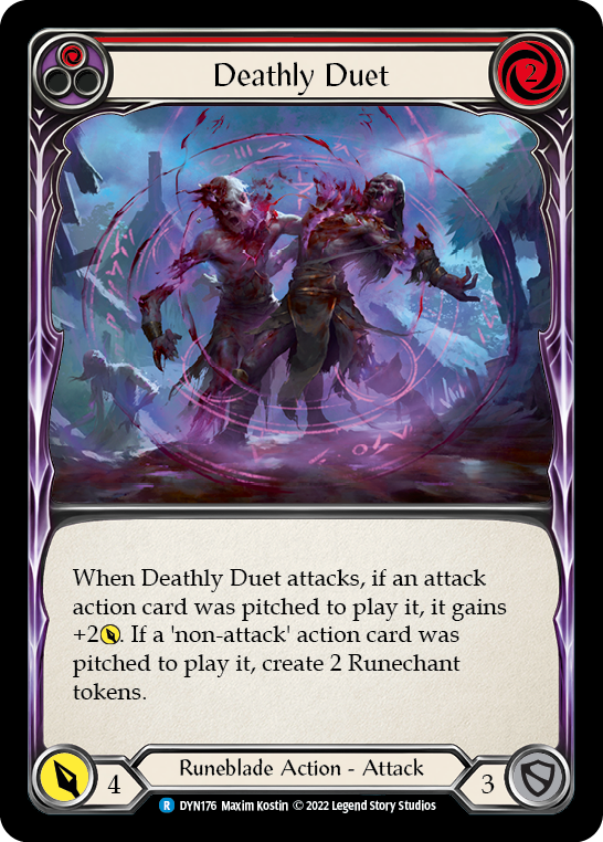 Deathly Duet (Red) [DYN176] (Dynasty)  Rainbow Foil | Total Play